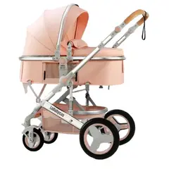 LUBABYCAS - Coche Cuna Moisés Con Accesorios Rosado