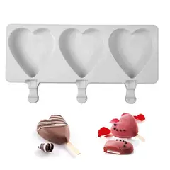 GENERICO - Molde De Silicona Para Paleta Helado Diseño Corazones