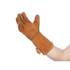 MONNO - GUANTES DE CUERO GAMUZA LARGOS