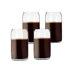 SIMPLIT - Set 4 Vasos Vidrio Borosilicato 550 ml