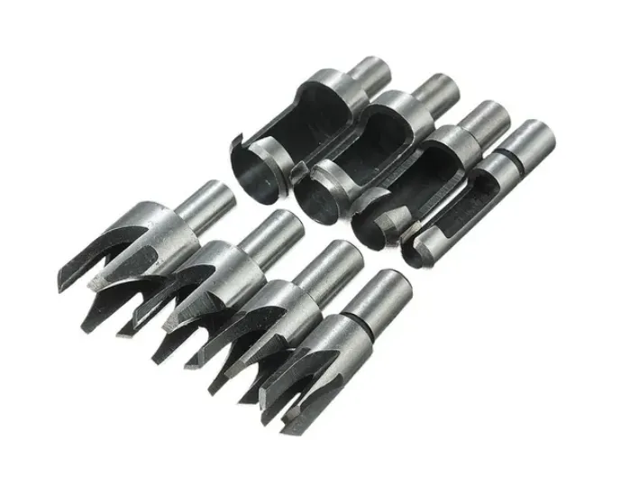 8 Broca Recta Conica 6-16mm Corte Enchufe Madera Biselado.