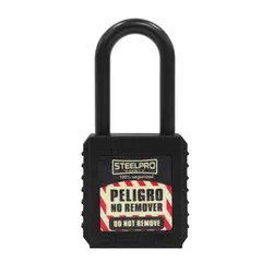 STEELPRO - Candado Dieléctrico Negro