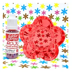 EASY EPOX - Pigmento Transparente Rojo Para Resina Epóxica Super Color