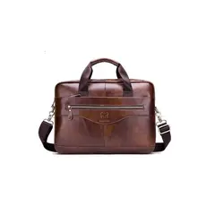 GENERICO - Bolso Maletín Cuero Genuino Bull Captain Mod Wave