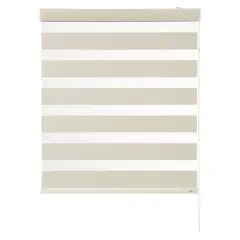 BERTEX - Roller Duo Blackout Zebra Día-Noche Beige 150x170 cm Altura ajustable