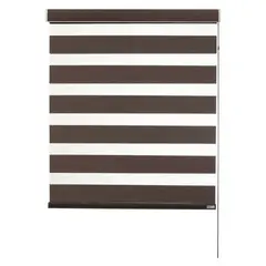 BERTEX - Roller Duo Blackout Zebra Día-Noche Café 175x235 cm Altura ajustable