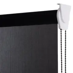 BERTEX - Cortina Roller Sunscreen Negra 100x240 cm Persiana de altura ajustable
