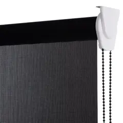 BERTEX - Cortina Roller Sunscreen 100cm ancho x240cm alto Persiana Negra