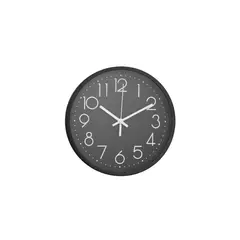 VGO - Reloj De Pared negro 30 cm