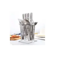 OFERTABKN - Juego De Cubiertos 24 Piezas Acero Inoxidable