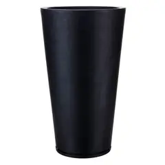FLORIDIS - MACETERO NEGRO GENEBRA 80CM ALTO CON PLATO