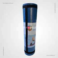 GENERICO - Yoga Mat Pilates 10 MM - Azul - Incluye Bolso + Strap