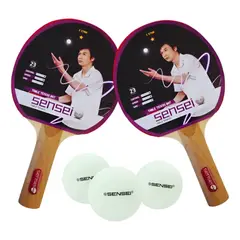 SENSEI - Set Ping Pong 2 Paletas + 3 Pelotas - 1*