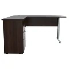 INVAL - Escritorio esquinero 75cmx150cmx45 cm wengue