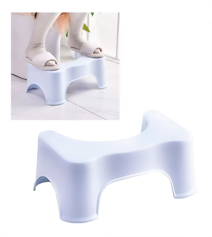 Alzador Taburete de Baño Reposapies para Piso WC