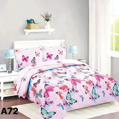 ANGELES DEL HOGAR - Cubrecama Cobertor Quilt De Verano Juego De Sabanas Plaza y Media