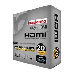 BRASFORMA - Cable HDMI 20mts 20V 4K - 3D Ready ARC - HDMI5020