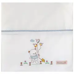 HASELNUSS - Juego de sabanas cuna colecho osito celeste