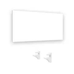 BRASFORMA - Repisa Flotante + 2 Soportes 60x25 Blanco KPB60x25