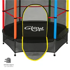 GLOWUP - Cama Elástica 1,40 mt 4,5 Ft Malla Seguridad Superior