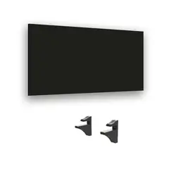 BRASFORMA - Repisa + 2 Soportes 60×25x1,5cm NEGRO