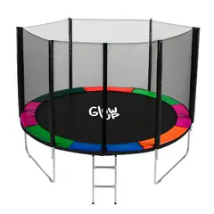 GLOWUP - Cama Elástica 10Ft 3,05 mts Malla + Escalera