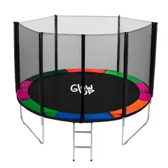GLOWUP - Cama Elástica 12Ft 3,66 mts con Malla y Escalera