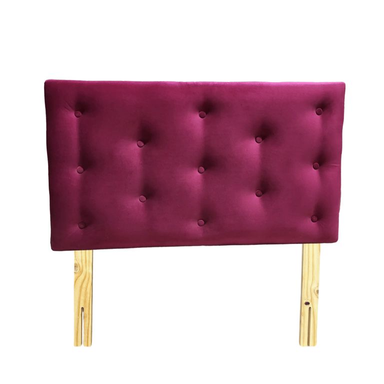 GENERICO Respaldo 1 1/2 Vino Tinto Felpa Muebles Rimar
