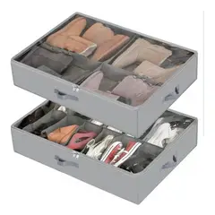 CASATUA - Organizador de Zapatos Almacenamiento Bajo Cama Zapatero 16