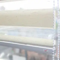 VINCENZI - Cortina Roller Duo 2.4 X 2.4M Blanco Oats