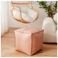 GENERICO - Pufs otomano de estilo nórdico Rosa 45x45 cm