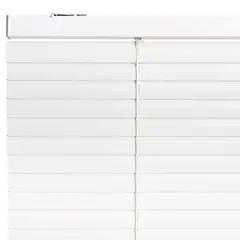 BERTEX - Persiana de aluminio Blanca 85cm ancho x230cm alto Láminas 25mm