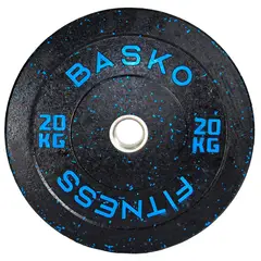 BASKO FITNESS - Bumper Plate Disco 20 Kg Pesas Unidad