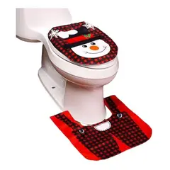 GENERICO - Fundas De Navidad Set Juego De Baño Decoracion Navideña 2pzs