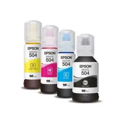 EPSON - Pack Tintas T504 Amarillo Cian Magenta Negra Originales