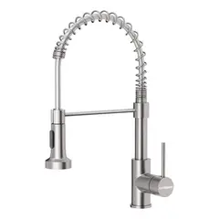 COREAQUA - Llave Monomando Lavaplatos Flex Griferia Cocina - Plateado
