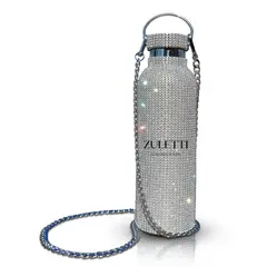 GENERICO - Termo Zuletti con brillos y diamantes botella brillante 900ml.