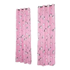 GENERICO - Set Cortinas Unicornio Argollas 140x230 Cm 2 Paños