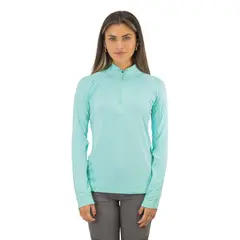 HARDWORK - Polera Dry Fit HW SPX Manga Larga Mujer Aqua