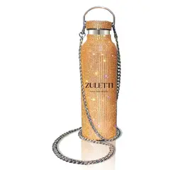 GENERICO - Termo Zuletti con brillos y diamantes botella brillante 900ml.
