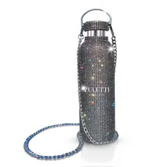 GENERICO - Termo Zuletti con brillos y diamantes botella brillante 900ml.