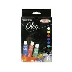 ARTEL - Set De Pinturas Al Oleo Master Quality 8 Colores 12ml