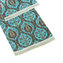 TURKUAZ - Camino de mesa 1 m Tulipanes Turquesa