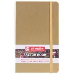 ART CREATION - Libreta Dorada 13x21cm 140gr 80hjas.
