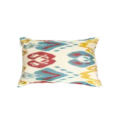 TURKUAZ - Cojín Ikat de seda 60x40 cms Sirkeci