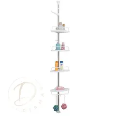 GENERICO - Esquinero de Ducha Multiuso 4 Repisas Ajustable