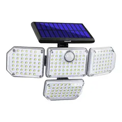 MAXWELL - Foco Led Solar Exterior Sensor Movimiento 4 Direcc