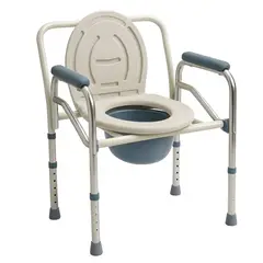 GENERICO - Baño Wc Portátil Plegable Cromado Silla