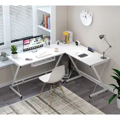 HOMER DESIGN - Escritorio Mesa Forma L Esquinero 110x51+120x51cm ZZ-W