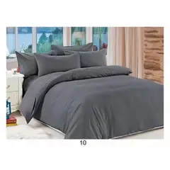 GENERICO - Ropa de cama Juego de sabanas para cama King GRIS